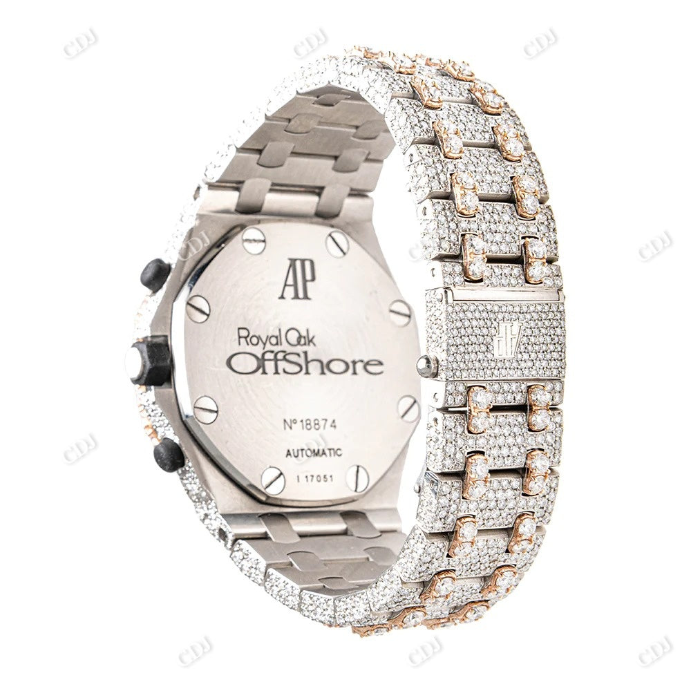 Stylish AP Chrono Moissanite Hip Hop Watch customdiamjewel