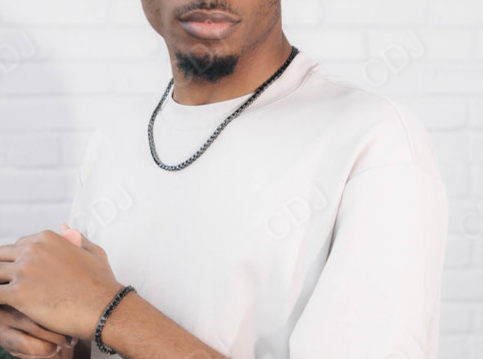 Unique Chain Black Diamond Hip Hop Tennis Necklace customdiamjewel