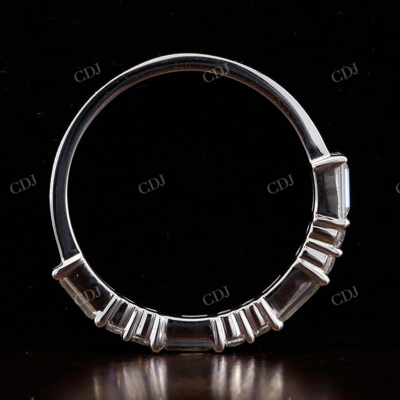 Round And Baguette Stone Diamond Band customdiamjewel