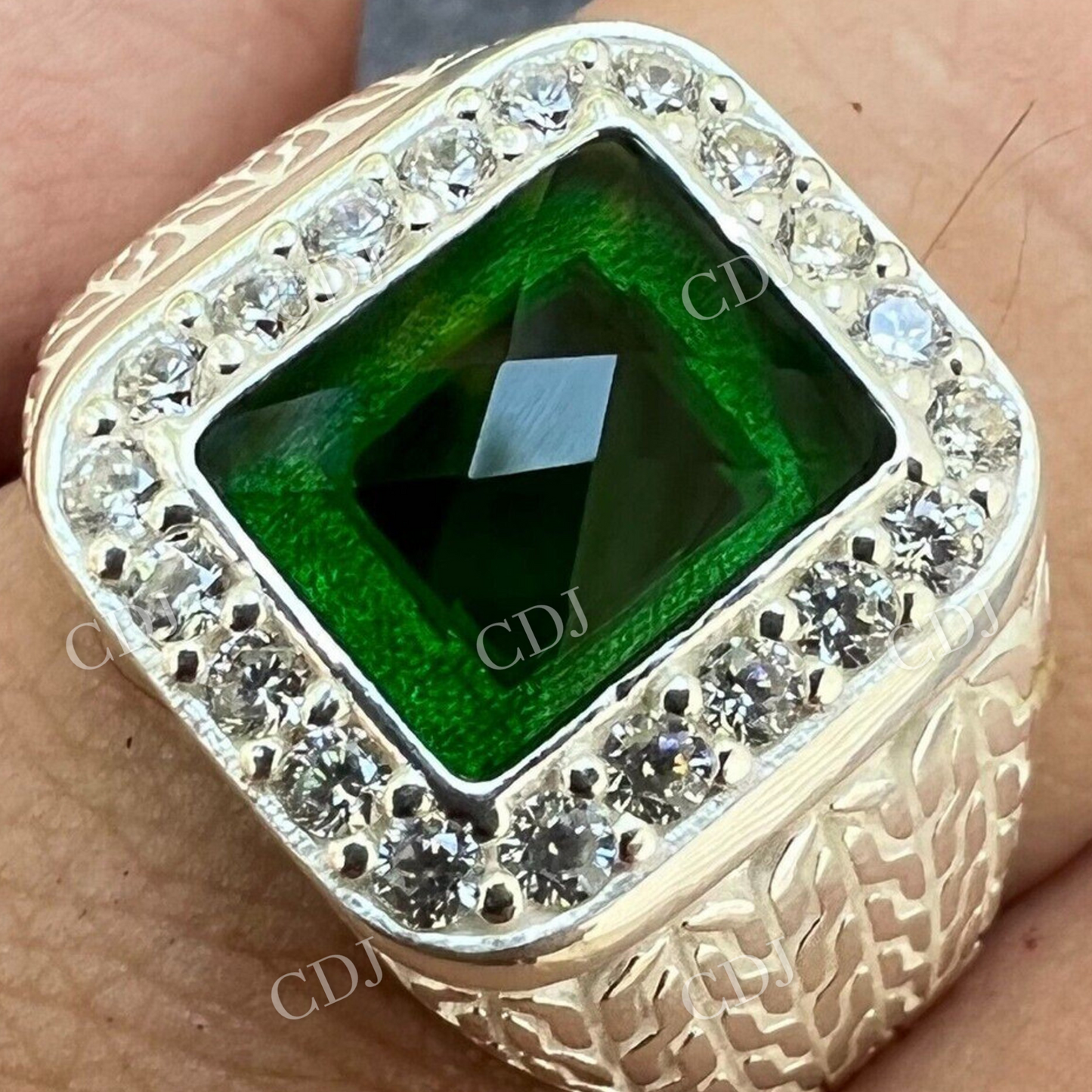 Men's Halo Diamond Hip Hop Ring customdiamjewel