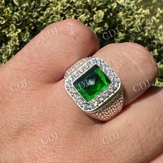 Men's Halo Diamond Hip Hop Ring  customdiamjewel   