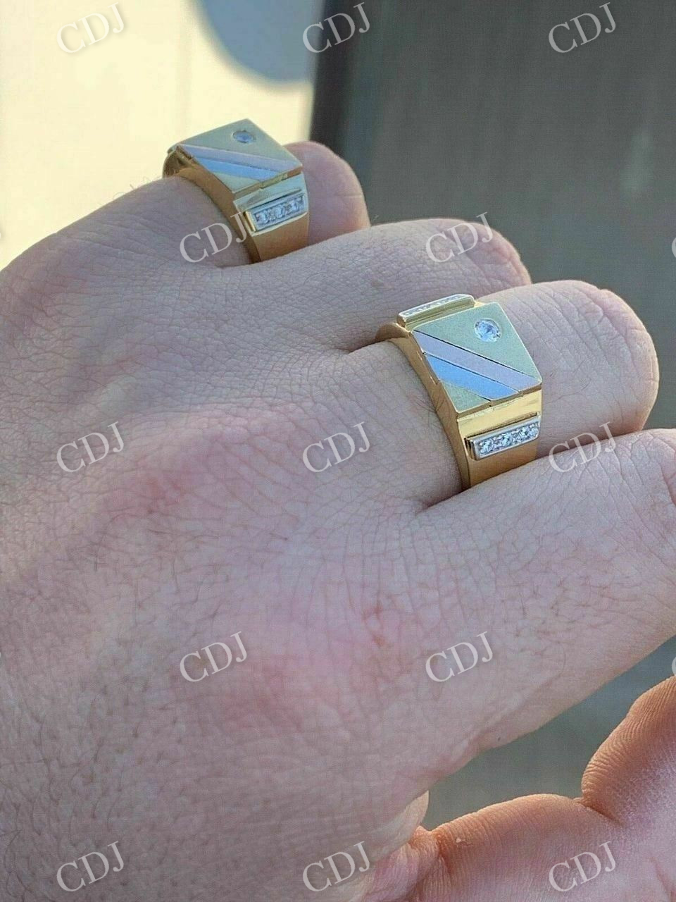 Men's Gold Hip Hop Ring customdiamjewel