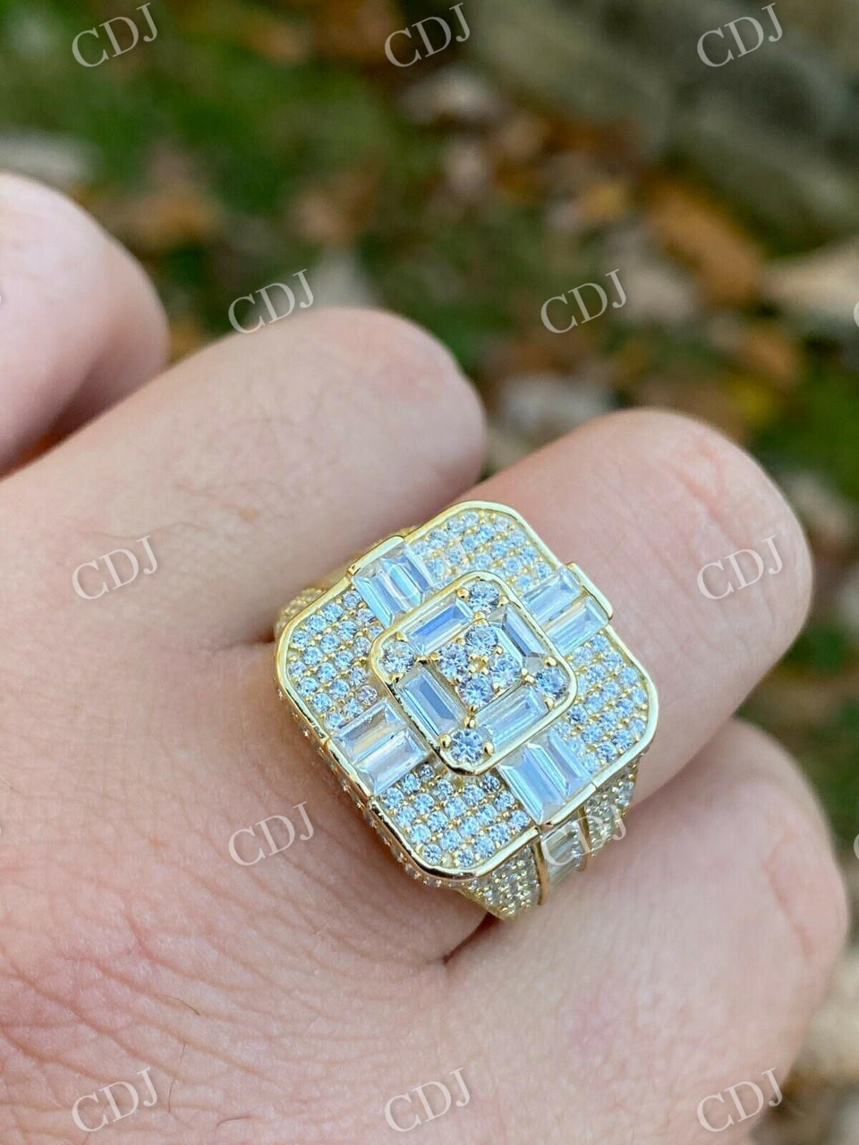 Baguette Diamond Hip Hop Designer Ring customdiamjewel