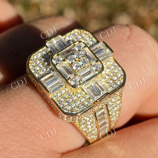 Baguette Diamond Hip Hop Designer Ring  customdiamjewel   