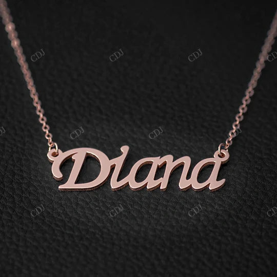 Yellow White Rose Gold Plated Name Letter Pendant hip hop jewelry CustomDiamJewel