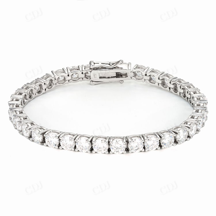 5MM Diamond Tennis Bracelet In Gold hip hop jewelry customdiamjewel