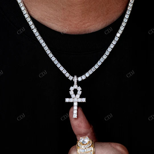 925 Sterling Silver Yellow White Gold Plated Pendant hip hop jewelry CustomDiamJewel