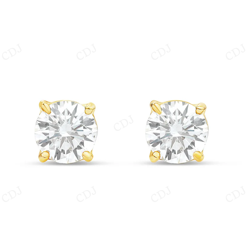 Luxury Solitaire Moissanite Diamond Stud Earring Stud earrings CustomDiamJewel