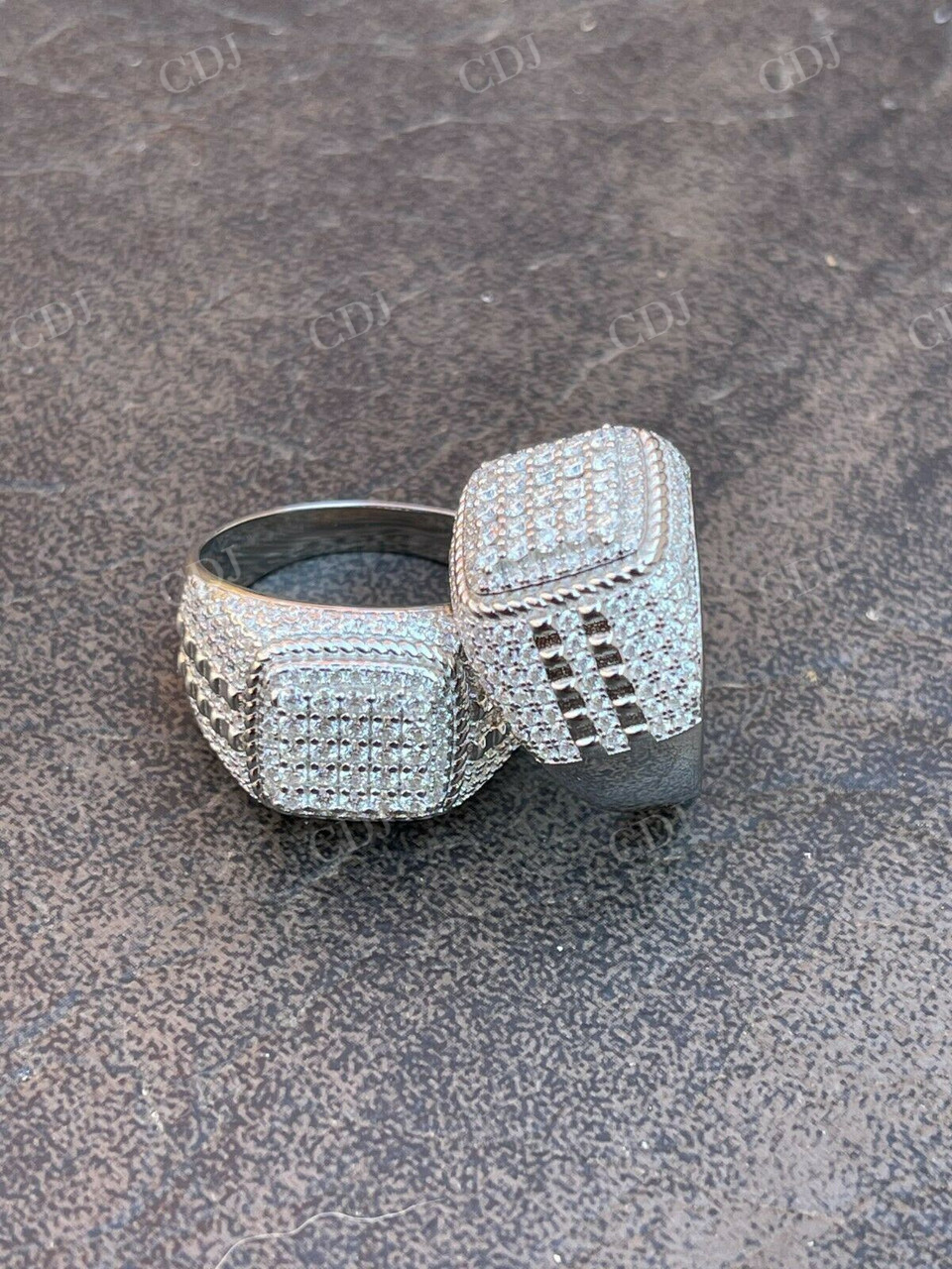 Hip Hop Iced Moissanite Ring For Men customdiamjewel