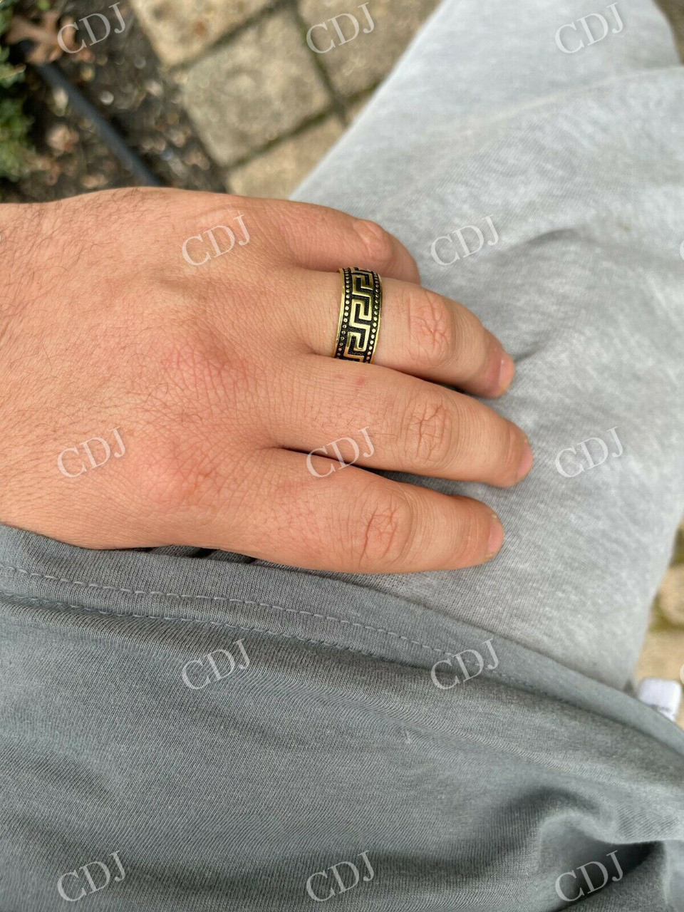 Plain 14k Gold Hip Hop Ring customdiamjewel