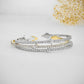 Antique Lab Grown Diamond Flexible Cuff Bracelet  customdiamjewel   
