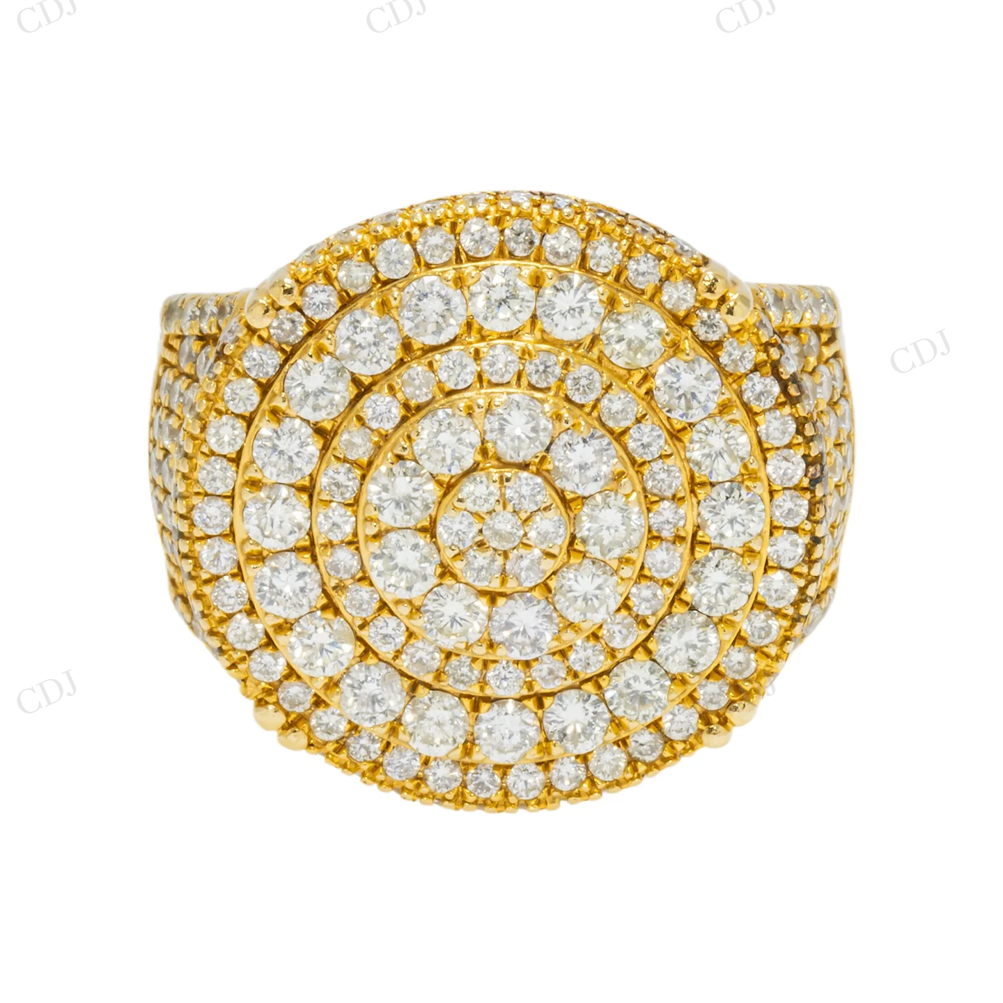 4.00 CTW 925 Sterling Silver Iced Out Moissanite ring Hip Hop Ring customdiamjewel