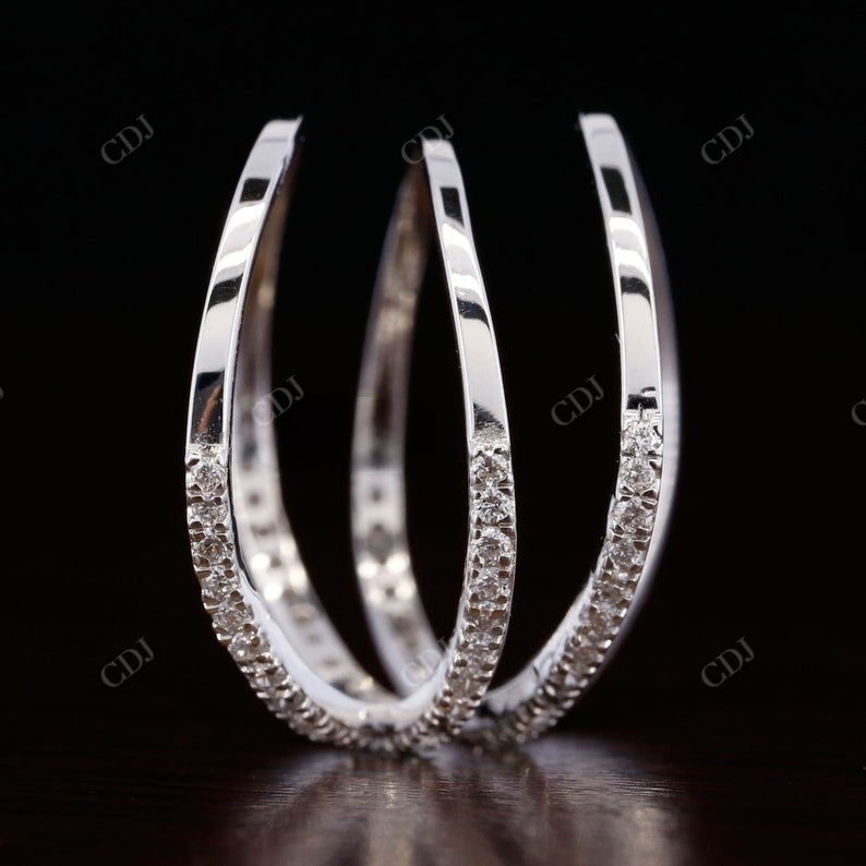Antique Twisted Natural Diamond Wedding Band customdiamjewel