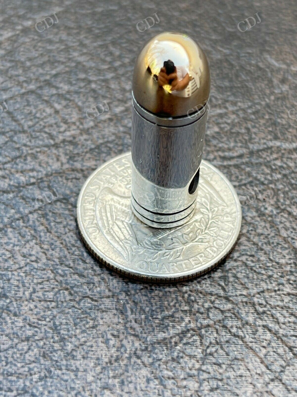 Men's Real Gold Bullet Pendant customdiamjewel