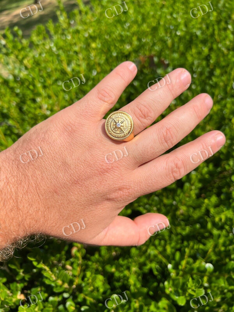 Men's Navigational North Star Ring customdiamjewel