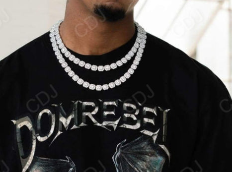 Tennis Hip Hop Halo Diamond Chain for Unisex customdiamjewel
