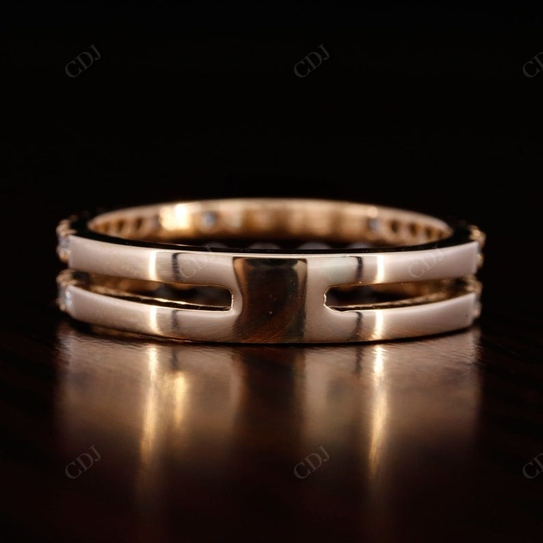 0.59CTW Round Lab Grown Diamond Wedding Band customdiamjewel