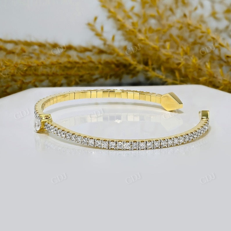 Marquise Cut Lab Grown Diamond Adjustable Bracelet  customdiamjewel   