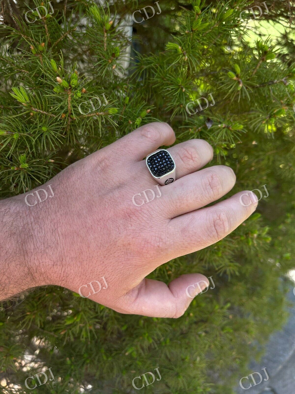 Black Diamond Ring For Men customdiamjewel