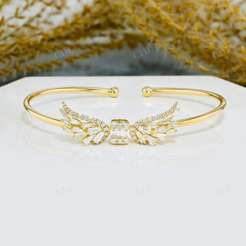 Unique Angel Wing Designer CVD Diamond Bracelet  customdiamjewel   