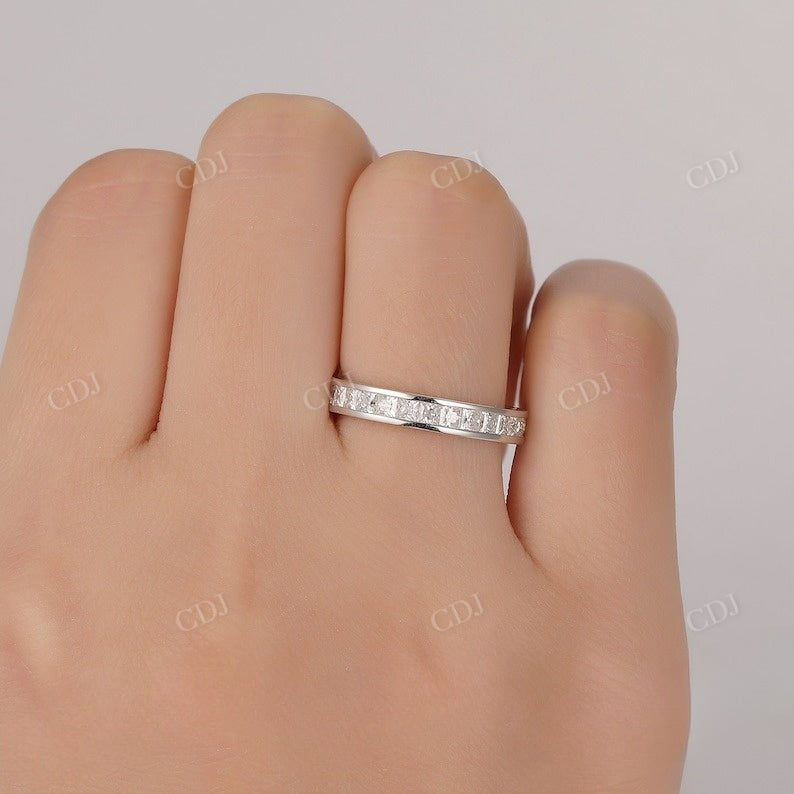 1.50CTW Princess Cut Natural Diamond Wedding Band Wedding Band customdiamjewel
