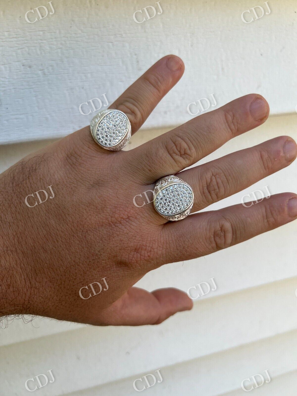 Natural Diamond Hip Hop Ring customdiamjewel