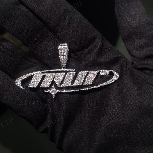 "NWR" VVS1 Moissanite 925 Silver Custom Pendant