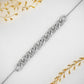 0.34CTW Lab Grown Diamond Cuban Curb Link Bracelet  customdiamjewel 10KT Solid Gold White Gold VVS-EF