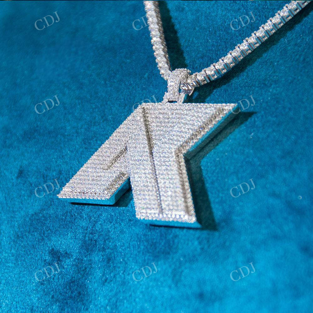 Fully Iced Out AK Diamond Pendant customdiamjewel