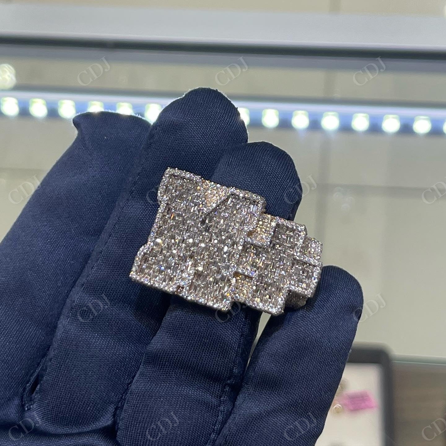 Hip hop Iced out 925 Silver Custom Name Pendant hip hop jewelry CustomDiamJewel