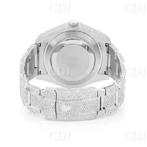 Most Sale Mens Hip Hop Culture Inspired Iced Out Bling Moissanite Diamond Watch VVS Diamond Gold Plated Red Dial Automatic Watch customdiamjewel