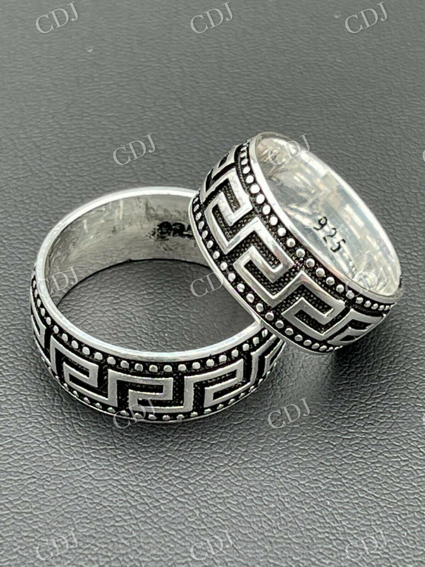 Greek Key Unisex Ring customdiamjewel