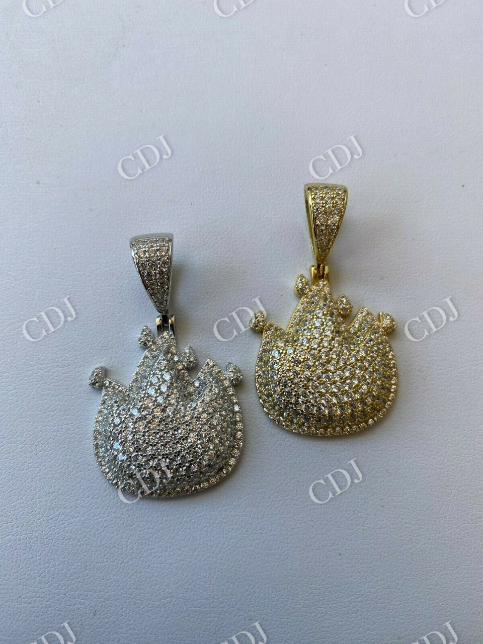 Hip Hop Fire Emoji Diamond Pendant customdiamjewel