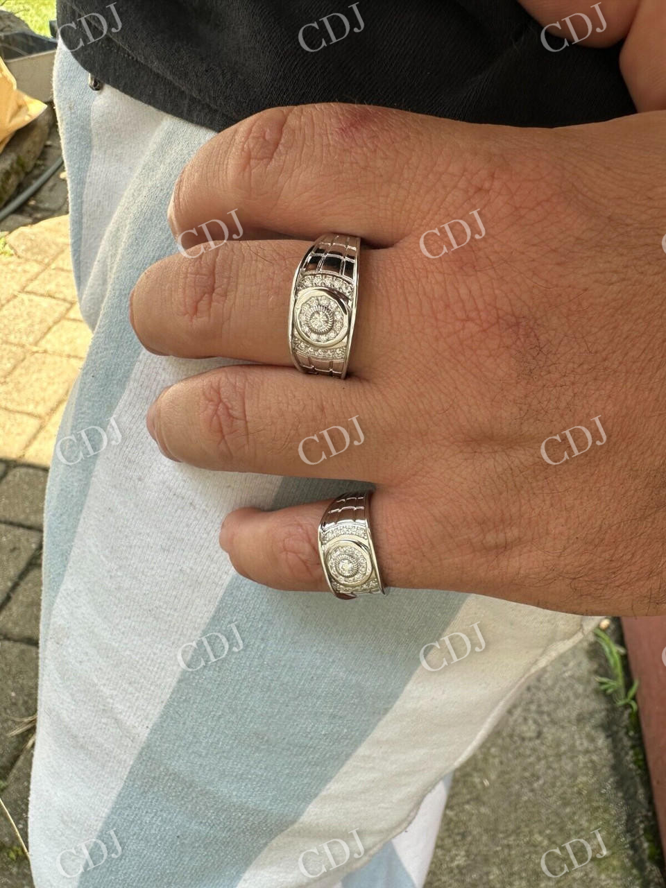 Men's 925 Silver Iced Out Ring customdiamjewel