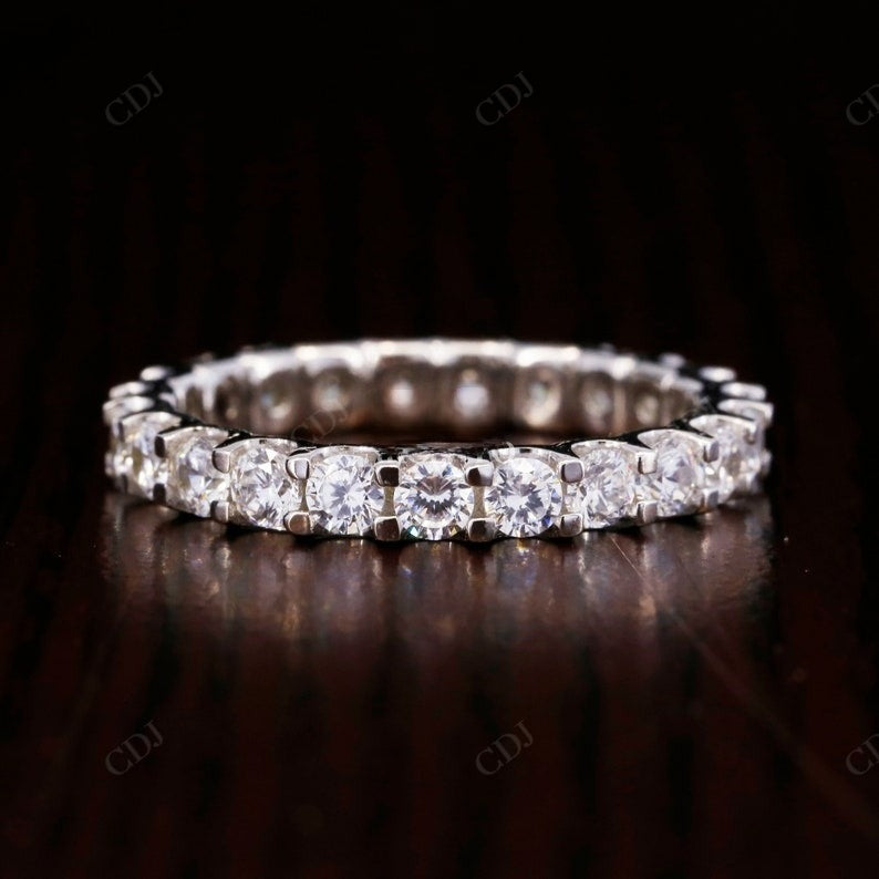 2.60MM Round Cut Lab Grown Diamond U Prong Wedding Band customdiamjewel