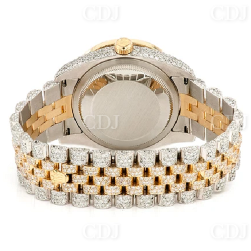 Fully Iced Out Red Dail Hip Hop Moissanite Luxurious Wrist Watch customdiamjewel