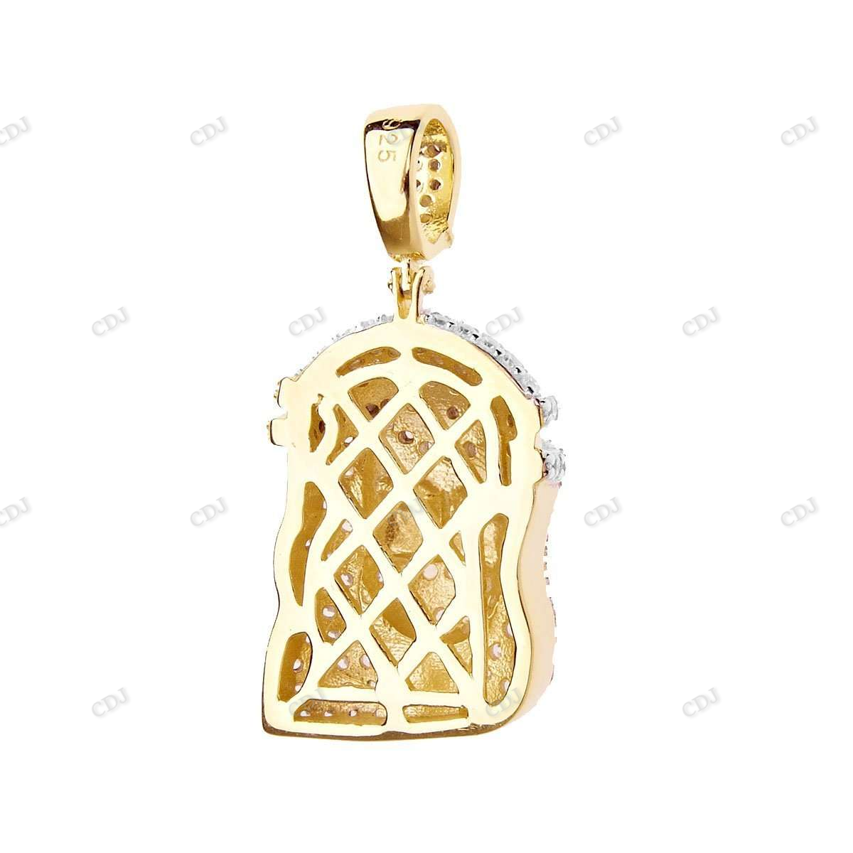Hip Hop Sterling Silver Jesus Mini Pendant hip hop jewelry CustomDiamJewel