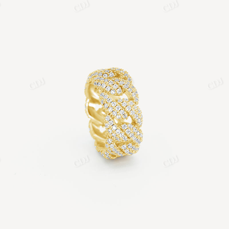 Diamond Cuban Link Ring customdiamjewel