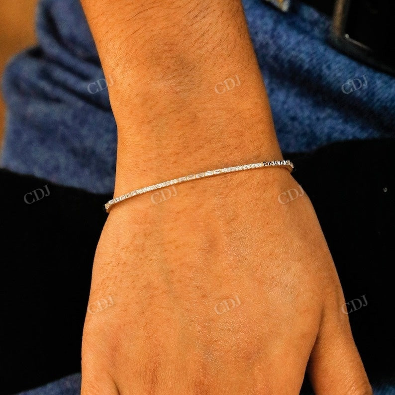 0.58CTW Lab Grown Diamond Bangle Bracelet  customdiamjewel   