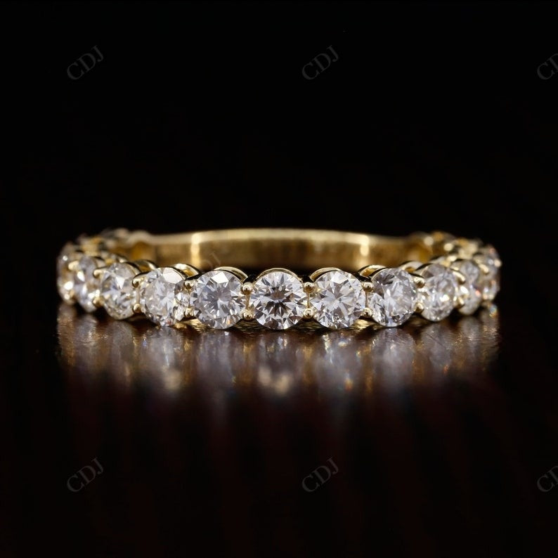 2.09CTW Round Lab Grown Diamond 3/4 Eternity Wedding Band customdiamjewel