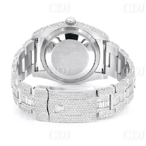 VVS Moissanite Studded hip Hop Wrist Watch customdiamjewel