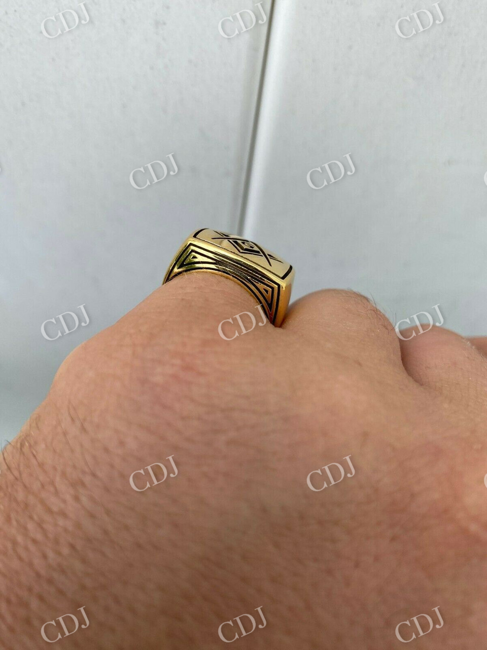 Silver Free Mason G Masonic Ring customdiamjewel