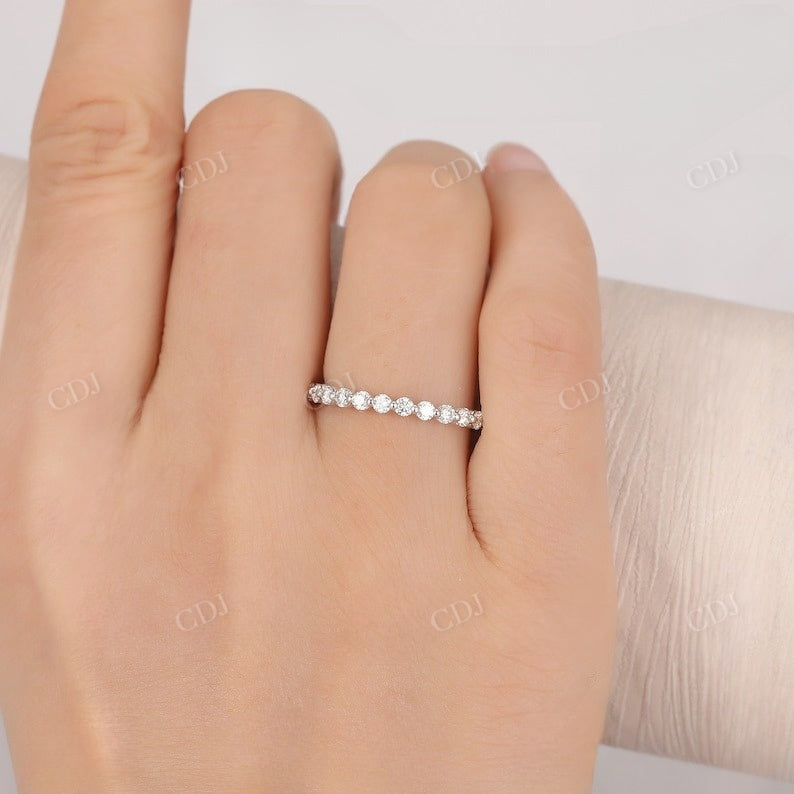 0.43CTW Round Lab Grown Diamond Wedding Band customdiamjewel