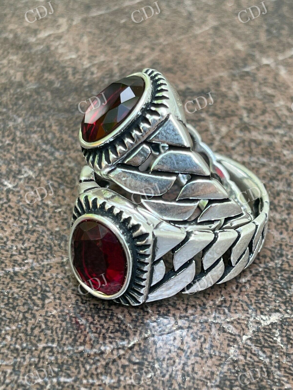Ruby Red Stone Ring customdiamjewel