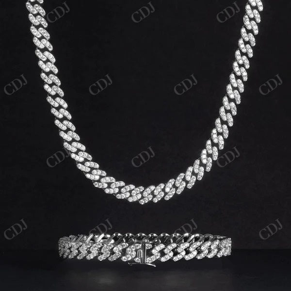 Diamond Iced Out Cuban Bracelet CustomDiamJewel