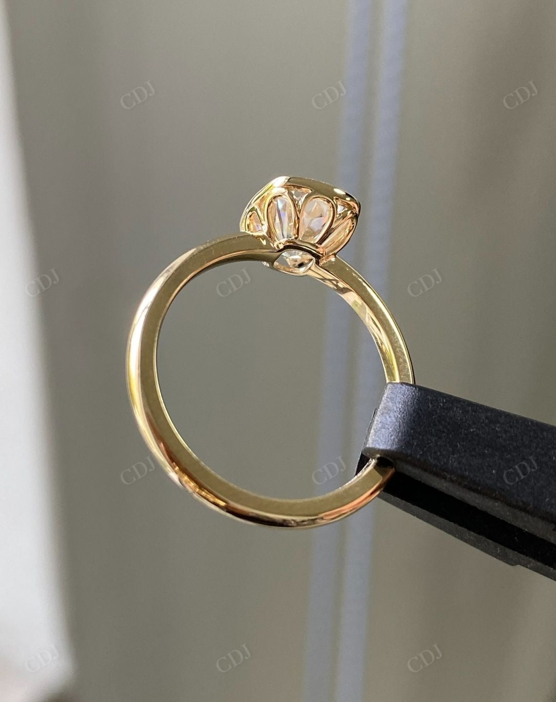 Solitaire Lab Grown Diamond Bezel Set Ring