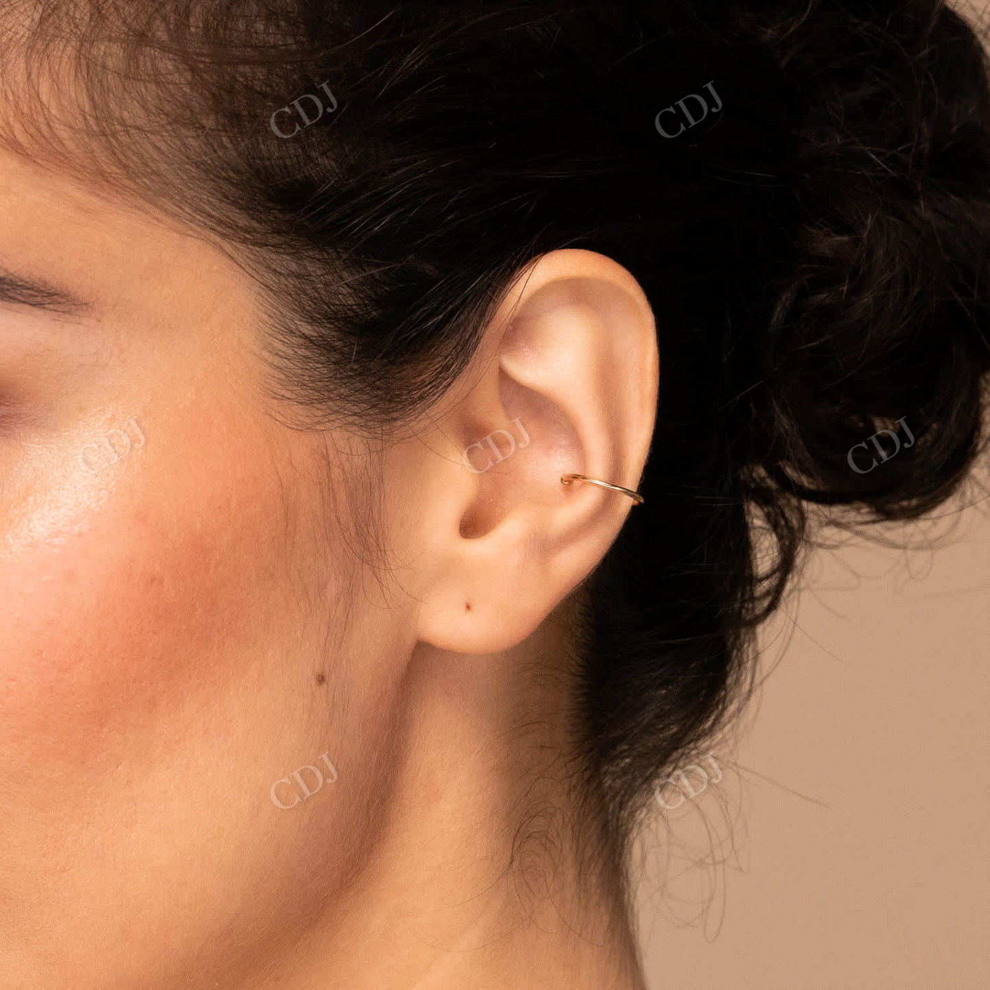 Simple Essential Gold Ear Cuffs customdiamjewel