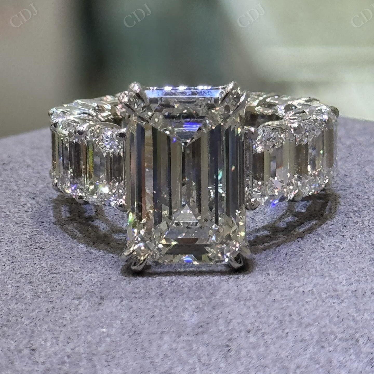 Custom Moissanite Ring Sterling Silver Hip Hop Ring hip hop jewelry CustomDiamJewel