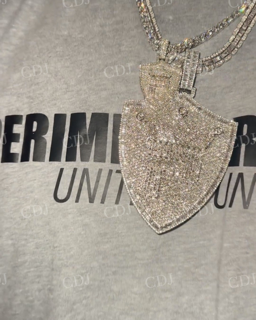 Sterling Silver Full Iced Out Diamond Hip Hop Pendant hip hop jewelry customdiamjewel