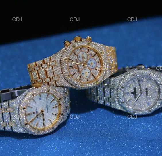 Customized Hip Hop Moissanite Diamond Watch For Men customdiamjewel